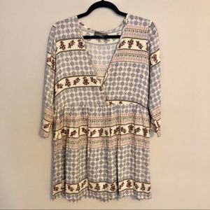 For Sienna Deep V Floral Babydoll Dress